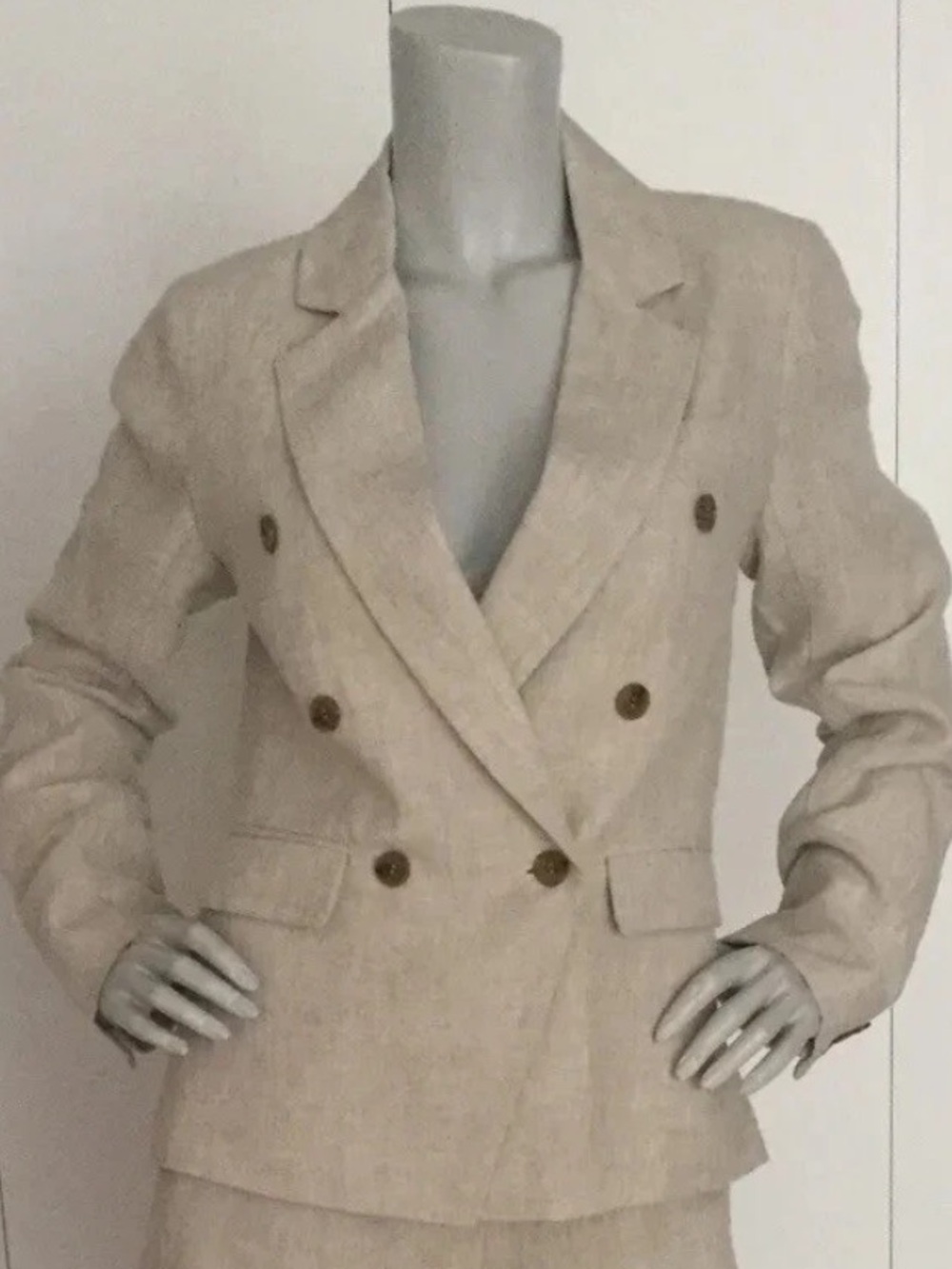 Wish The Label Linen Natural Color Jacket Size S